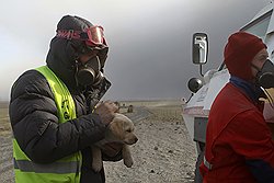 Так выглядела Исландия при извержении вулкана Эйяфьятлайокюдль