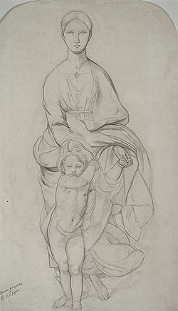 Федор Бруни. «Богоматерь с младенцем»
