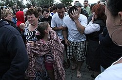 78 человек, выживших в катастрофе, подобрал и доставил в Казань круизный теплоход "Арабелла"