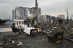 Грозный, площадь Минутка, 2000 год