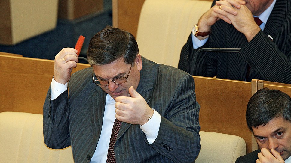 Депутат Госдумы Валерий Рязанский. Москва, 2008 год 