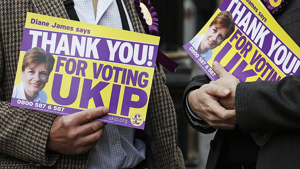 К призывам британской партии UKIP вывести Британию из ЕС прислушался даже Дэвид Кэмерон
