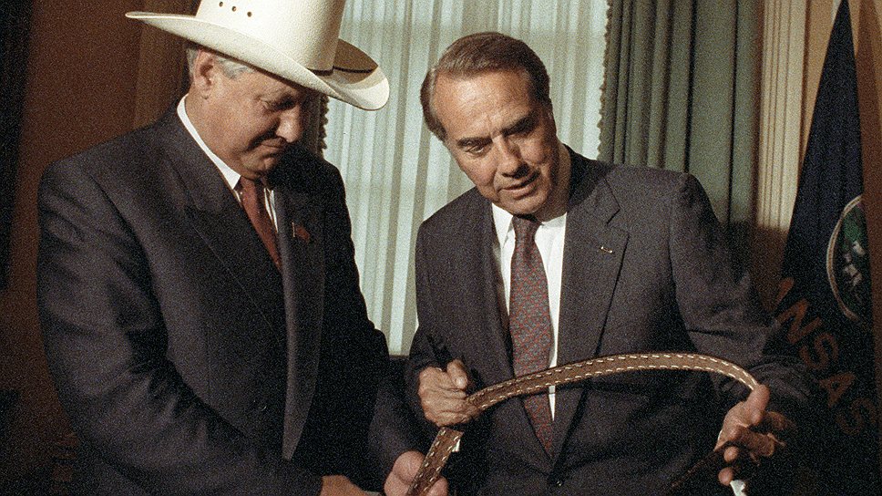 Президент России Борис Ельцин. США, 1991 год
