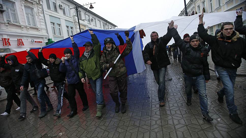 Пророссийские настроения сильнее всего проявились в Крыму