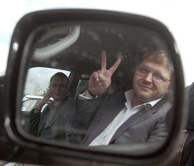 Лидер партии "Союз правых сил" Никита Белых. Москва, 2005 год  