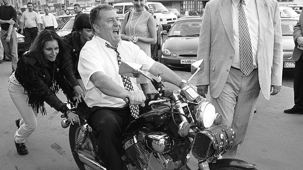 Лидер ЛДПР Владимир Жириновский. Москва, 1997 год