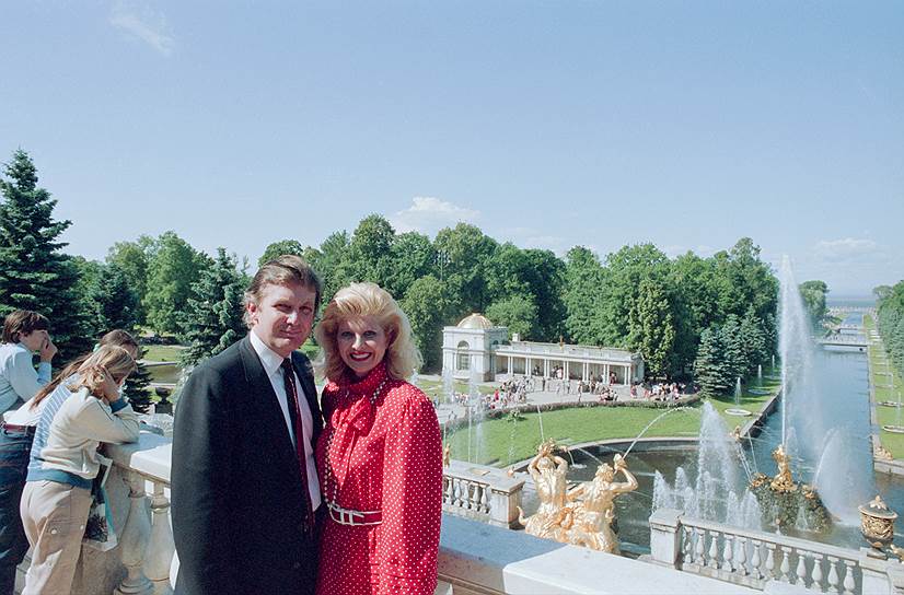 С супругой Иваной. Петродворец, 1987 год 