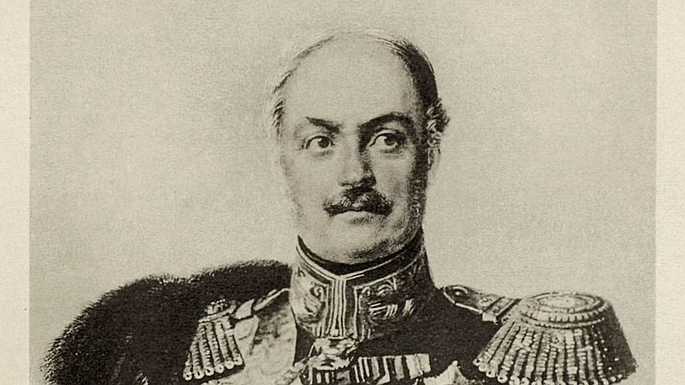 «Министр Киселев (на гравюре) прислал из Петербурга чиновника; он, человек умный и практический, взял в первой волости по рублю с души и позволил не сеять картофельные выморозки» 