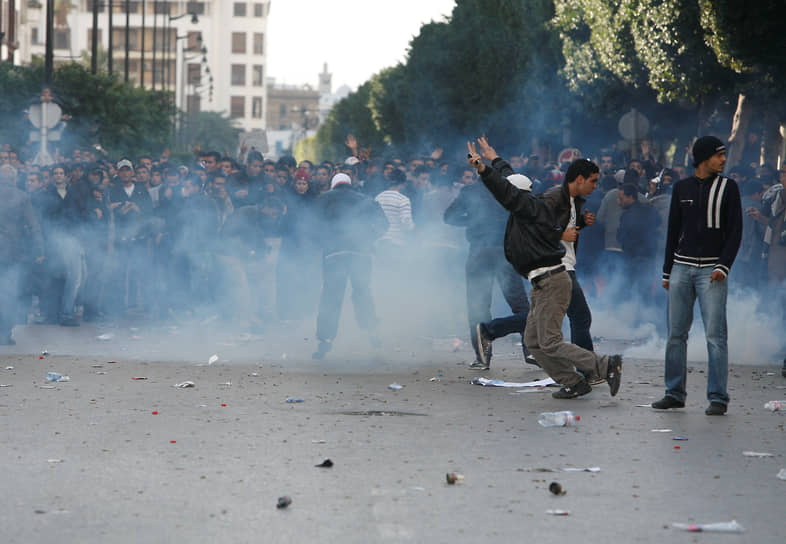 Протесты в Тунисе, 14 января 2011 года
