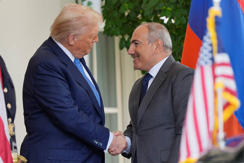 Президент США Дональд Трамп и премьер-министр Армении Никол Пашинян 