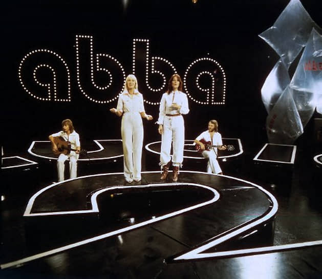 ABBA на сцене в Гетеборге. 1976 год 
