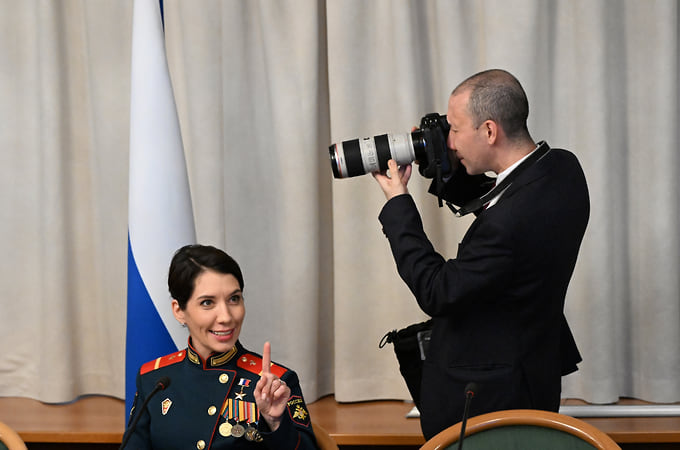 Депутат Людмила Болилая на собрании, приуроченном ко Дню отца