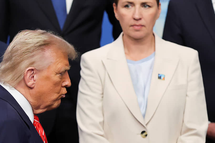 Дональд Трамп и Метте Фредериксен