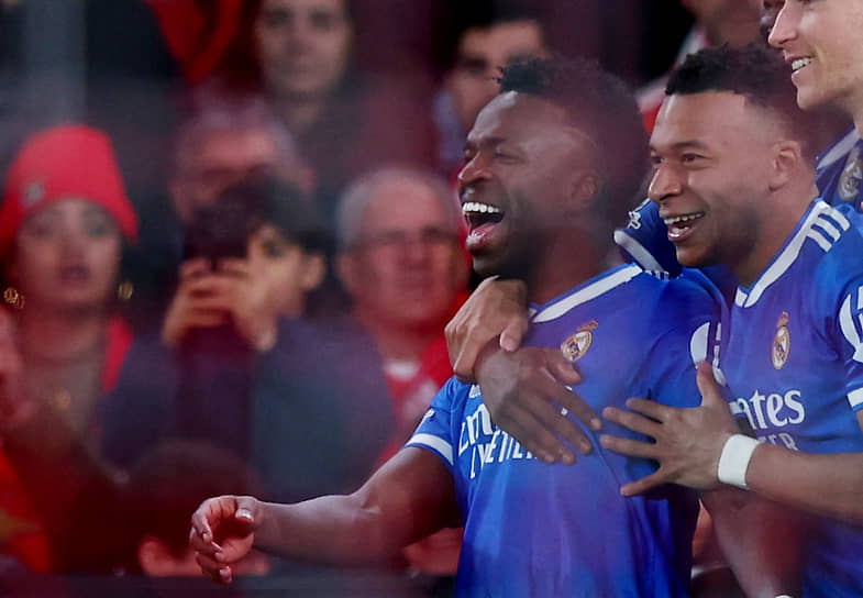 Игроки мадридского «Реала» Винисиус и Мбаппе