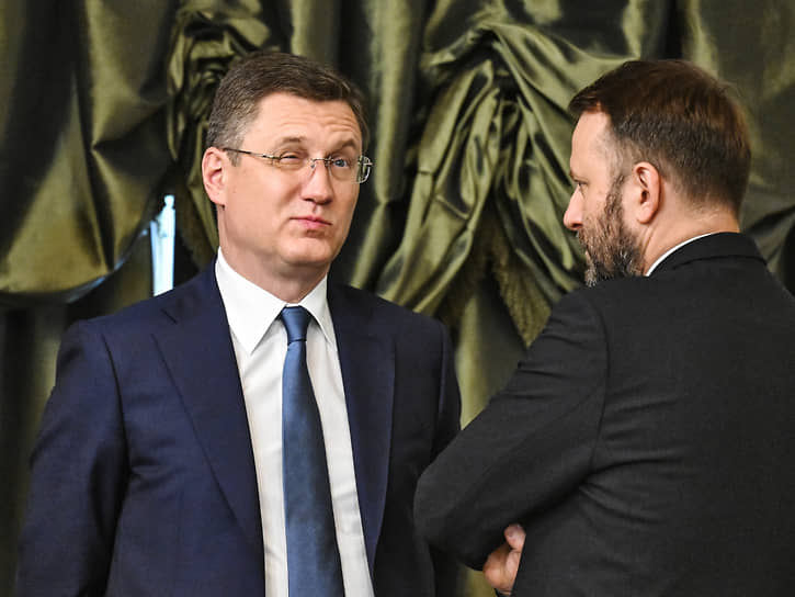Вице-премьер Александр Новак (слева) и заместитель руководителя администрации президента Максим Орешкин