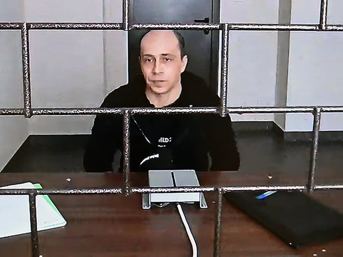 Павел Врублевский на рассмотрении апелляционной жалобы 