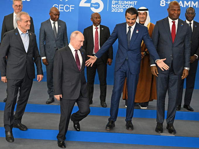 Владимир Путин и церемония фотографирования