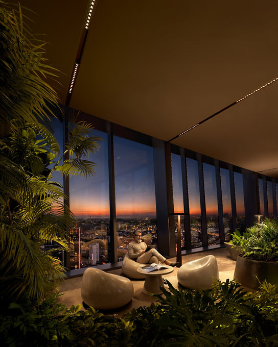 Sky Garden внутри небоскреба One 