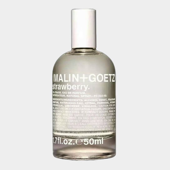 Malin + Goetz, парфюмерная вода Strawberry. Ноты: клубника, корень ириса, розовый перец, бергамот, жасмин, мускус 