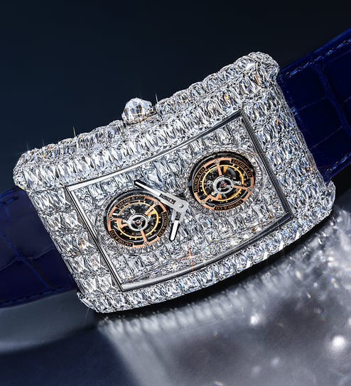 Часы Jacob & Co. Billionaire Double Tourbillon Angel Cut 