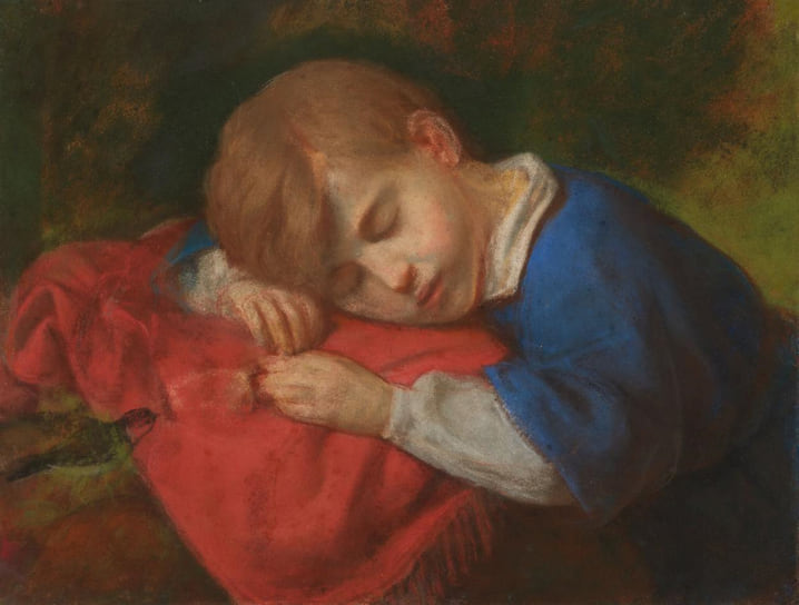 Фома Торопов, «Портрет сына», 1850-е. ГТГ 