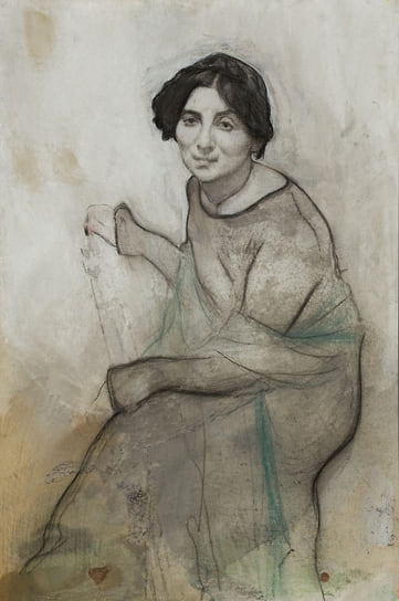 Валентин Серов, «Портрет Ванды Ландовской», 1907. ГТГ 