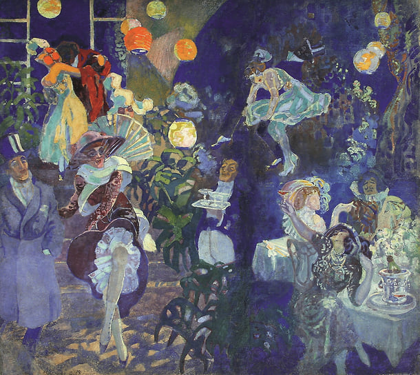 Николай Мамонтов, «Маскарад», 1919. Омский государственный историко-краеведческий музей 