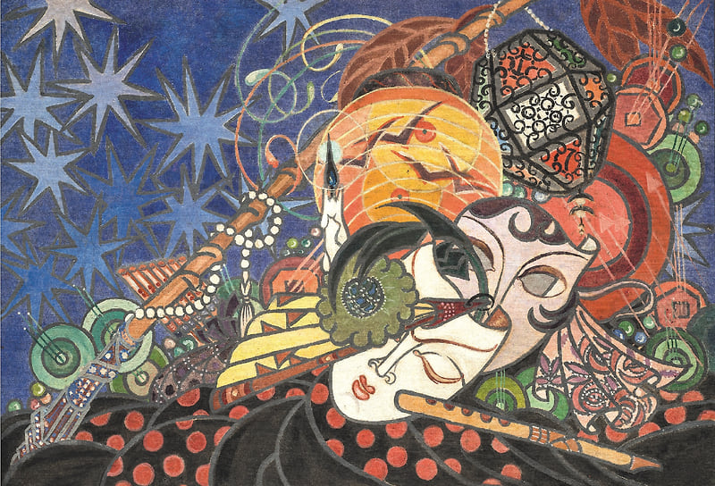 Александра Бельцова-Сута, «Восточный мотив», середина 1920-х. Частное собрание, Москва 