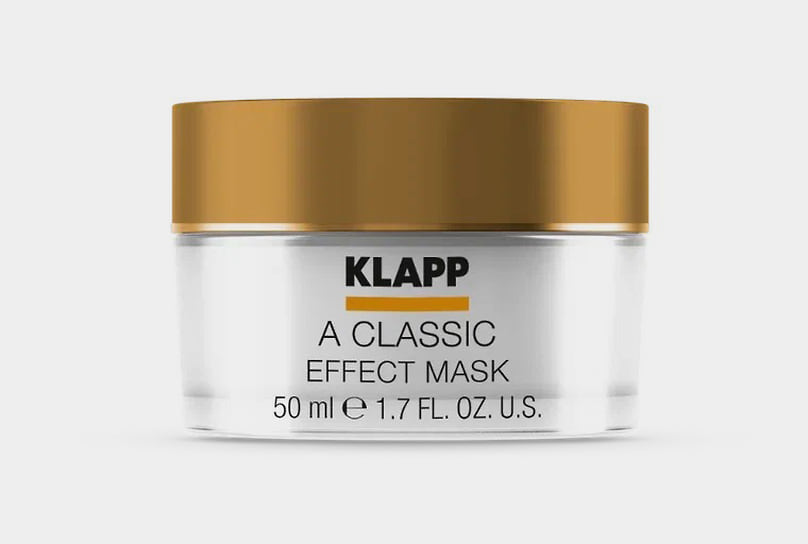 Klapp Skin Care Science, эффект-маска для лица A Classic Effect Mask гелеобразной консистенции для увлажнения, обновления и сияния кожи. В составе: сок алоэ вера с гиалуроновой кислотой, витамин A в форме ретинола пальмитата 