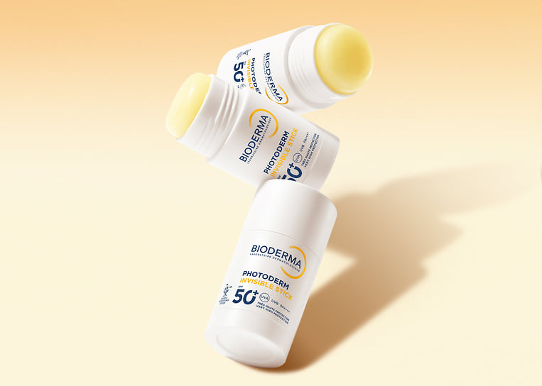 Bioderma, солнцезащитный стик SPF50 из гаммы Photoderm: защищает от солнца, увлажняет матирует кожу. В составе: сочетание УФ-фильтров и антиоксидантной «мантии» из эктоина и маннита 
