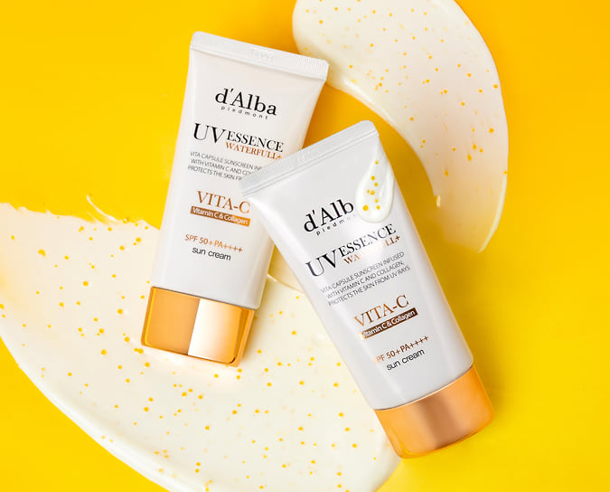 d'Alba, солнцезащитный крем с витамином С и коллагеном Vita Capsule Anti-Aging Sun Cream 