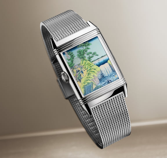 Часы Reverso Tribute Enamel Hokusai Waterfalls Series, Jaeger-LeCoultre  