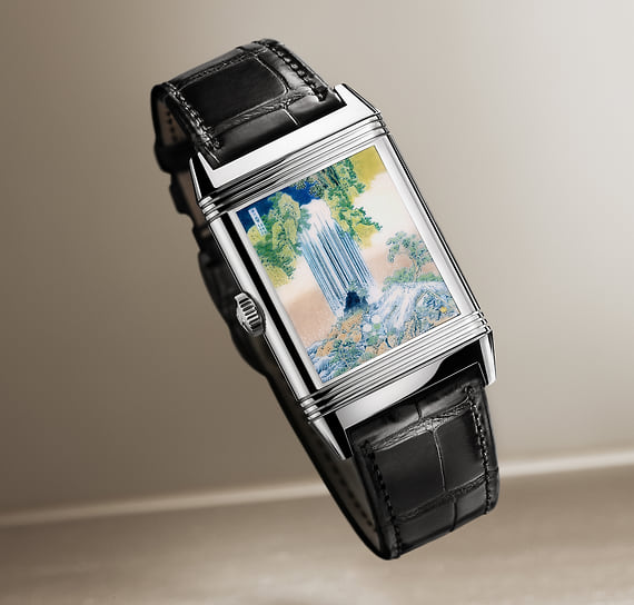 Часы Reverso Tribute Enamel Hokusai Waterfalls Series, Jaeger-LeCoultre  
