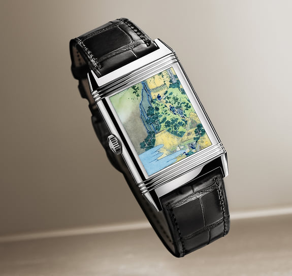 Часы Reverso Tribute Enamel Hokusai Waterfalls Series, Jaeger-LeCoultre  