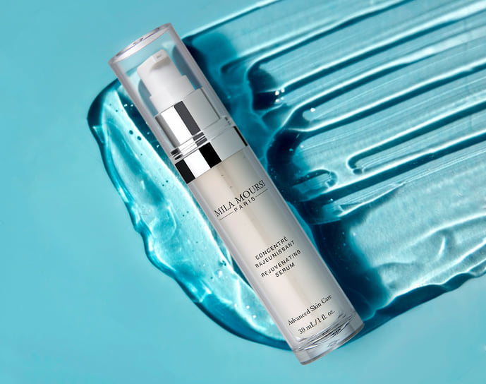 Mila Moursi, интенсивная омолаживающая сыворотка Rejuvenating Serum: восстанавливает упругость, эластичность и молодость кожи. В составе: биопептидный комплекс Biopeptide EL, экстракт водорослей, мультимолекулярная гиалуроновая кислота