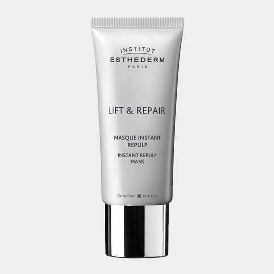 Institut Esthederm, лифтинговая маска Lift&Repaire: преображает кожу, стирая следы усталости. В составе: клеточная вода, биомиметические олигопептиды, центелла азиатика, инкапсулированная гиалуроновая кислота