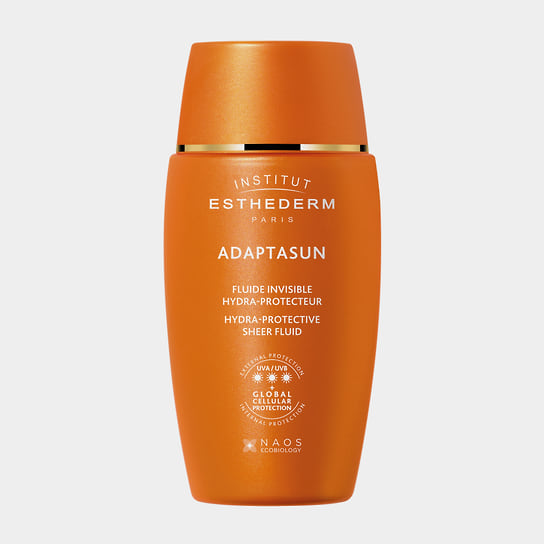 Institut Esthederm, солнцезащитный флюид Adaptasun: защищает кожу и одновременно стимулирует появление стойкого загара