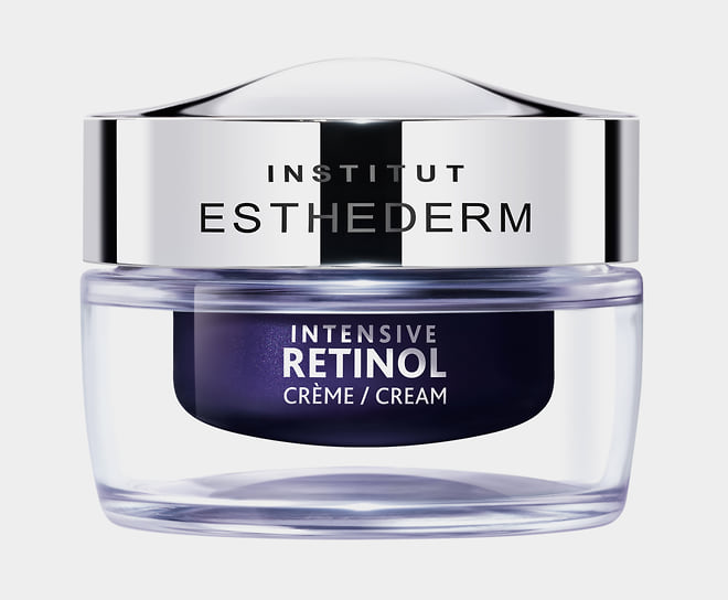 Institut Esthederm, крем для лица с ретинолом Intensive Retinol: выравнивает рельеф кожи, разглаживает мелкие морщины и уменьшает видимость глубоких