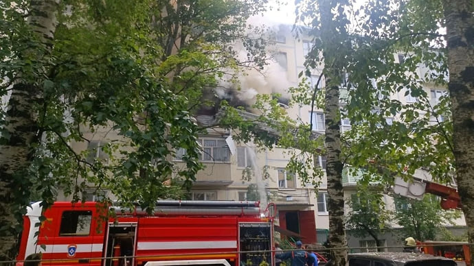 В подмосковном Егорьевске три человека пострадали при взрыве газа