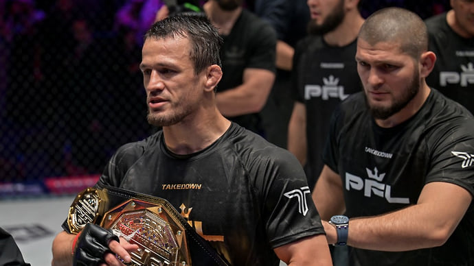 Усман Нурмагомедов защитил титул чемпиона PFL в легком весе