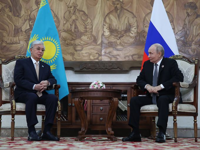 Путин провел встречи с Токаевым и Мирзиеевым в Бишкеке