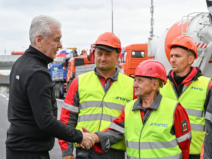 Собянин открыл в Москве новый участок скоростного диаметра