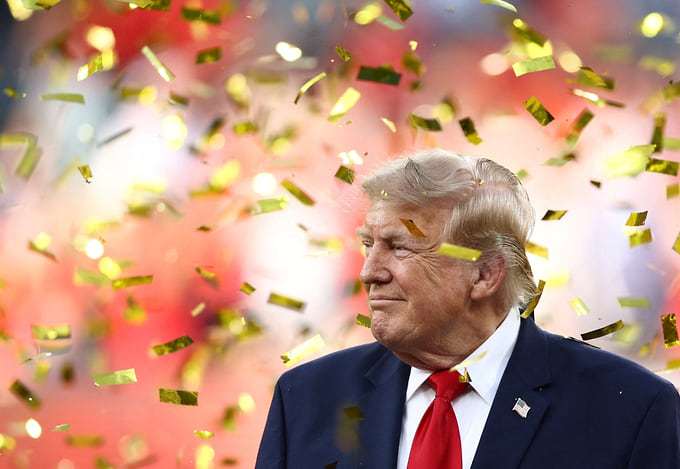 Дональд Трамп после финала чемпионата мира по футболу, 19 июля