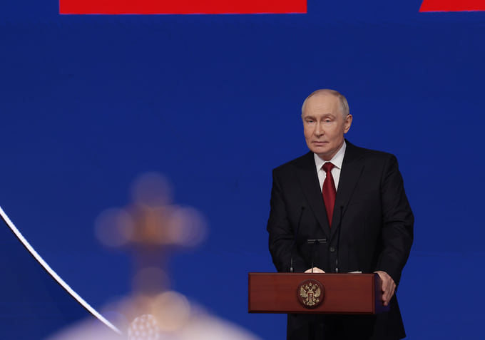 Владимир Путин в Зарядье