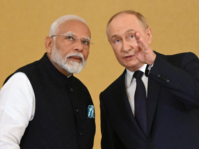 Путин встретился с премьером Индии на саммите БРИКС
