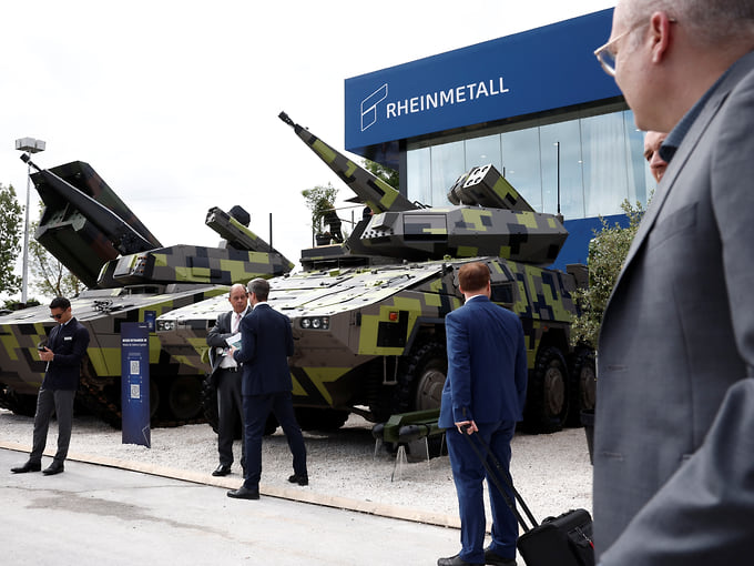 Зенитные комплексы Skyranger на выставке военной техники во Франции (2024 год)