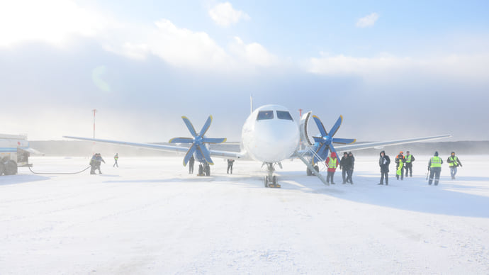 Ил-114-300 прилетел в Красноярск