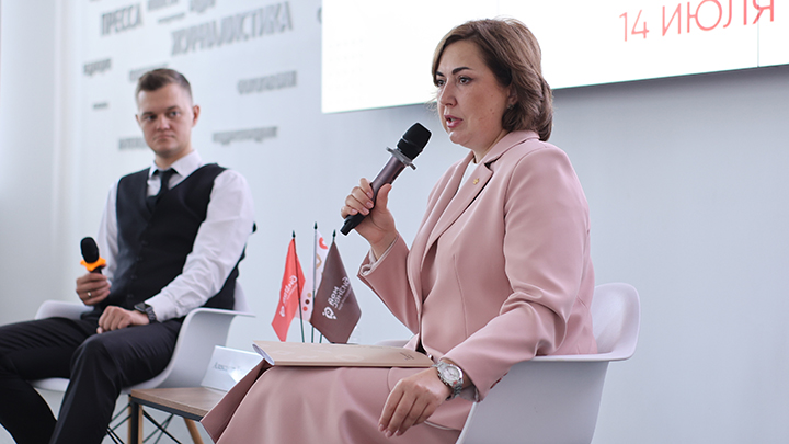 На пресс-конференции в июле 2026 года Александр Храмцов и Елена Пистунова представили новые услуги центра «Мой бизнес» для предпринимателей Краснодарского края 