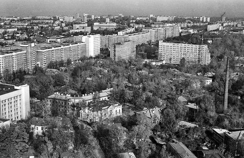 Таким увидел с самолета заповедный квартал корреспондент Фотохроники ТАСС Николай Мошков летом 1988 года