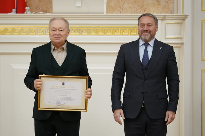 Юрий Кузнецов получил благодарность от Законодательного собрания Петербурга